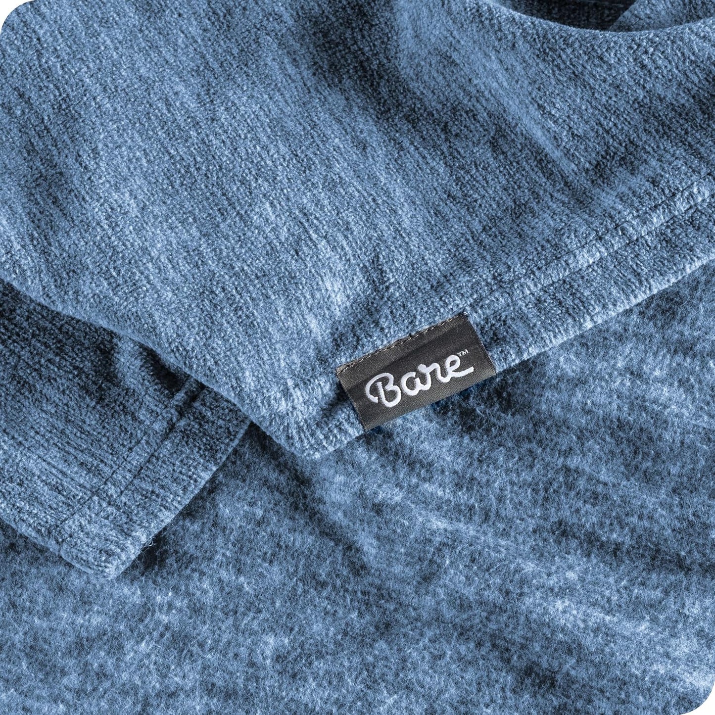Bare Home Polar Fleece Blanket - Full/Queen - Heathered Dark Blue - Warm & Cozy - Premium Fleece - Throw for Bed, Camping, and Travel - Lightweight (Full/Queen, Heathered Dark Blue)