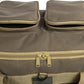 K-Cliffs Tactical Range Duffel Heavy Duty Large Gear Duffle Durable Quality Travel Sports Gym Equipment Bag Military Molle with Lockable Zippers with US Flag Patch 33 Inch Khaki