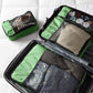 Amazon Basics Packing Cubes for Travel, Packing Organizers Set, 4-Piece-Set (Slim, Small, Medium, Large) With Double Zipper Pulls and Mesh Top Panel, 100% Durable Polyester, Green - Roamly