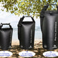 Freegrace Waterproof Dry Bags Set of 3 Dry Bag with 2 Zip Lock Seals & Detachable Shoulder Strap, Waist Pouch & Phone Case - Can Be Submerged Into Water (Black, 20L)