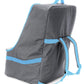 Car Seat Travel Bag — Adjustable, Padded Backpack for Car Seats — Car Seat Travel Tote (Gray with Black Trim)