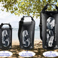 Freegrace Waterproof Dry Bags Set Of 3 Dry Bag With 2 Zip Lock Seals & Detachable Shoulder Strap, Waist Pouch & Phone Case - Can Be Submerged Into Water - For Swimming (Black(Window), 5L)