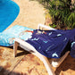 Quick Dry Towel Extra Large 78x35 Inch - Microfiber Beach Towel - Perfect for Beach, Travel, Swimming, Pool, Yoga, Hiking, Camping - Lightweight, Fast Drying, Compact for Adults (Koi Fish)